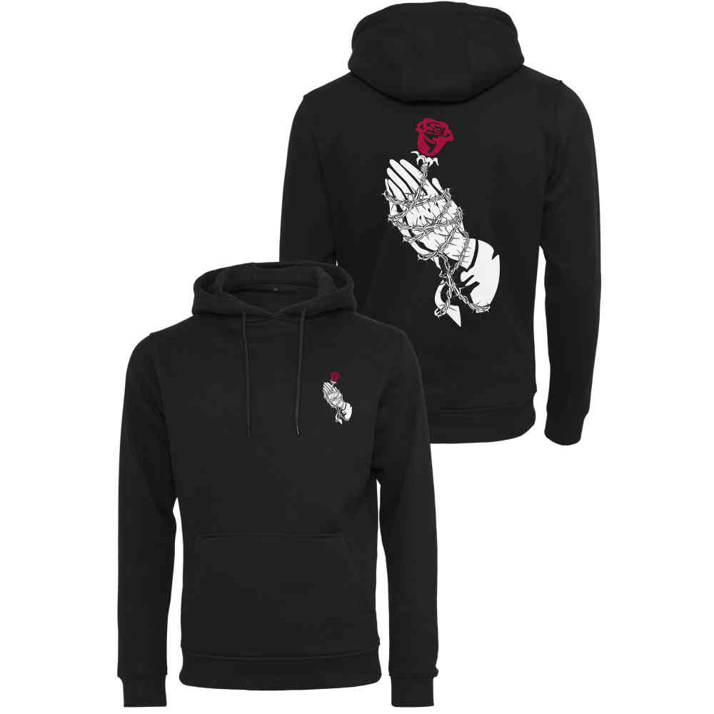 Urban Classics Urban Classics Hoodietrui Hand Rose Zwart Urban Classics Urban Classics Hoodietrui Hand Rose Zwart